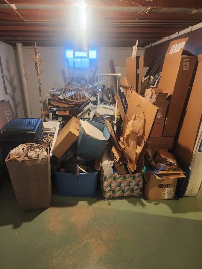 Roll-off dumpster container at job site for Construction Dumpster Rental in Pampa